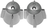 Danco 88386 Faucet Handle, Zinc, Chrome Plated, For: Price Pfister Contempra Two Handle Tub/Shower Faucets